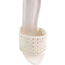 TEASE Woven Heeled Slides