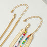 herringbone and seed bead choker chain set
