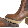 Diona J Oasis Society Melanie Ribbed Platform Sock Ankle Boots for Women