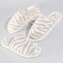 Winter Luxury Soft Zebra Pattern Slipper