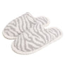 Winter Luxury Soft Zebra Pattern Slipper