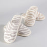 Winter Luxury Soft Zebra Pattern Slipper