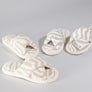 Luxury Soft Crossover Zebra Pattern Slipper