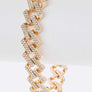Crystal Cuban Chain Bracelet