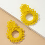 Handmade statement seed bead earrings