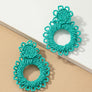 Handmade statement seed bead earrings
