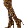 Pokey Vegan Leather The Knee Block Heeled Boots