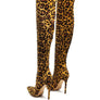Pokey Vegan Leather The Knee Block Heeled Boots