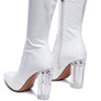 NOIRE THIGH HIGH LONG BOOTS IN PATENT PU