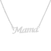 GOLD DIPPED MAMA METAL NECKLACE SILVER