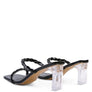 INAMORATA BRAIDED CORD MID HEEL SANDALS
