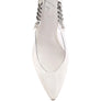 GODDESS HEELED CLEAR CHAIN SLINGBACK SANDAL