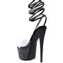 SUGAR MOM STRAPPY DIAMANTE PLATFORM HIGH HEELS
