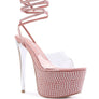 SUGAR MOM STRAPPY DIAMANTE PLATFORM HIGH HEELS