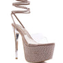 SUGAR MOM STRAPPY DIAMANTE PLATFORM HIGH HEELS