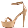 MY MAINS HIGH PLATFORM STILETTO SANDALS