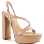 SLEGS Slingback Block High Heeled Sandals