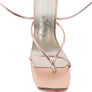 SHEWOLF LACE UP HIGH HEEL SANDALS