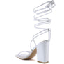 HIGH CULT STRAPPY TIE-UP BLOCK HEELS