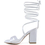 HIGH CULT STRAPPY TIE-UP BLOCK HEELS