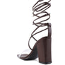 HIGH CULT STRAPPY TIE-UP BLOCK HEELS