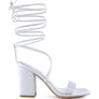 HIGH CULT STRAPPY TIE-UP BLOCK HEELS