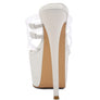 SHOTS UP ULTRA HIGH HEEL CLEAR STRAPS SANDALS