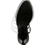SHOTS UP ULTRA HIGH HEEL CLEAR STRAPS SANDALS
