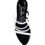 SHOTS UP ULTRA HIGH HEEL CLEAR STRAPS SANDALS