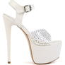 FIRST DATE ULTRA HIGH HEEL CLEAR SANDAL