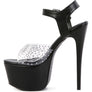 FIRST DATE ULTRA HIGH HEEL CLEAR SANDAL