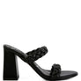 MI AMOR BRAIDED STRAP HIGH BLOCK HEELS