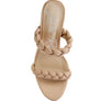 MI AMOR BRAIDED STRAP HIGH BLOCK HEELS