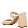 MI AMOR BRAIDED STRAP HIGH BLOCK HEELS