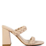MI AMOR BRAIDED STRAP HIGH BLOCK HEELS