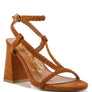 SMOOSH BRAIDED BLOCK HEEL SANDALS