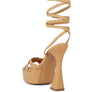 SPLITSOUL Lace Up High Block Sandal