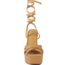 SPLITSOUL Lace Up High Block Sandal
