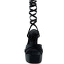SPLITSOUL Lace Up High Block Sandal