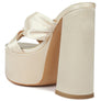STROBING KNOTTED CHUNKY PLATFORM HEELS
