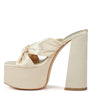 STROBING KNOTTED CHUNKY PLATFORM HEELS