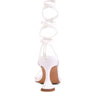 LEWK STRAPPY TIE UP SPOOL HEEL SANDALS