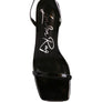 LEWK STRAPPY TIE UP SPOOL HEEL SANDALS
