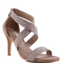 QUEEN BEE Rhinestone High Heeled Sandal