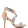 QUEEN BEE Rhinestone High Heeled Sandal