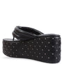 Cupcake Quilted Rhinestone Platform Sandals