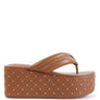 Cupcake Quilted Rhinestone Platform Sandals