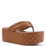 Cupcake Quilted Rhinestone Platform Sandals
