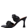GLAM GIRL TWISTED STRAP SPOOL HEELED SANDALS