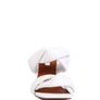 GLAM GIRL TWISTED STRAP SPOOL HEELED SANDALS